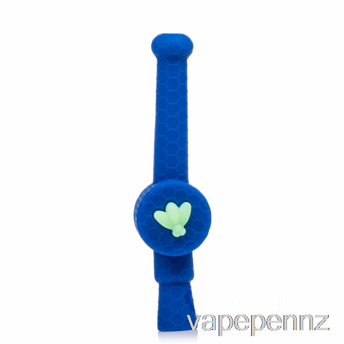 Stratus Reclaimer Honey Dipper Silicone Dab Straw Navy / UV Bee (Blue / UV Green Bee) VAPE NZ